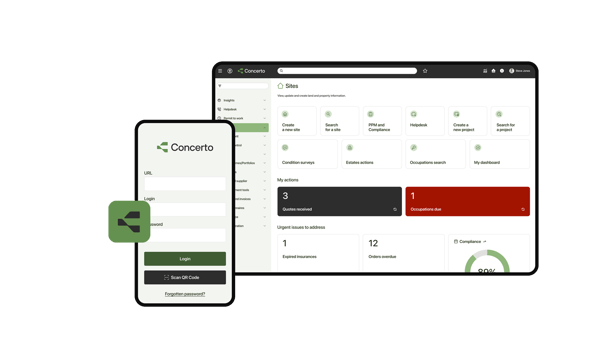 screenshots of Concerto